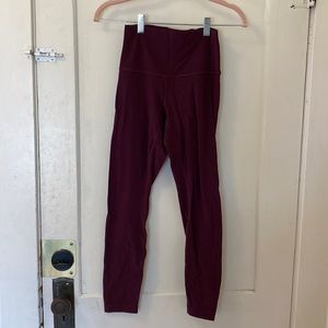 Maroon lululemon aligns